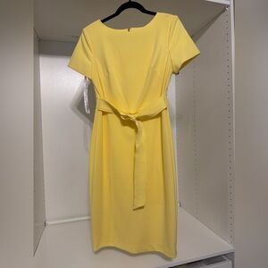 Calvin Klein Sunny Yellow Midi Dress